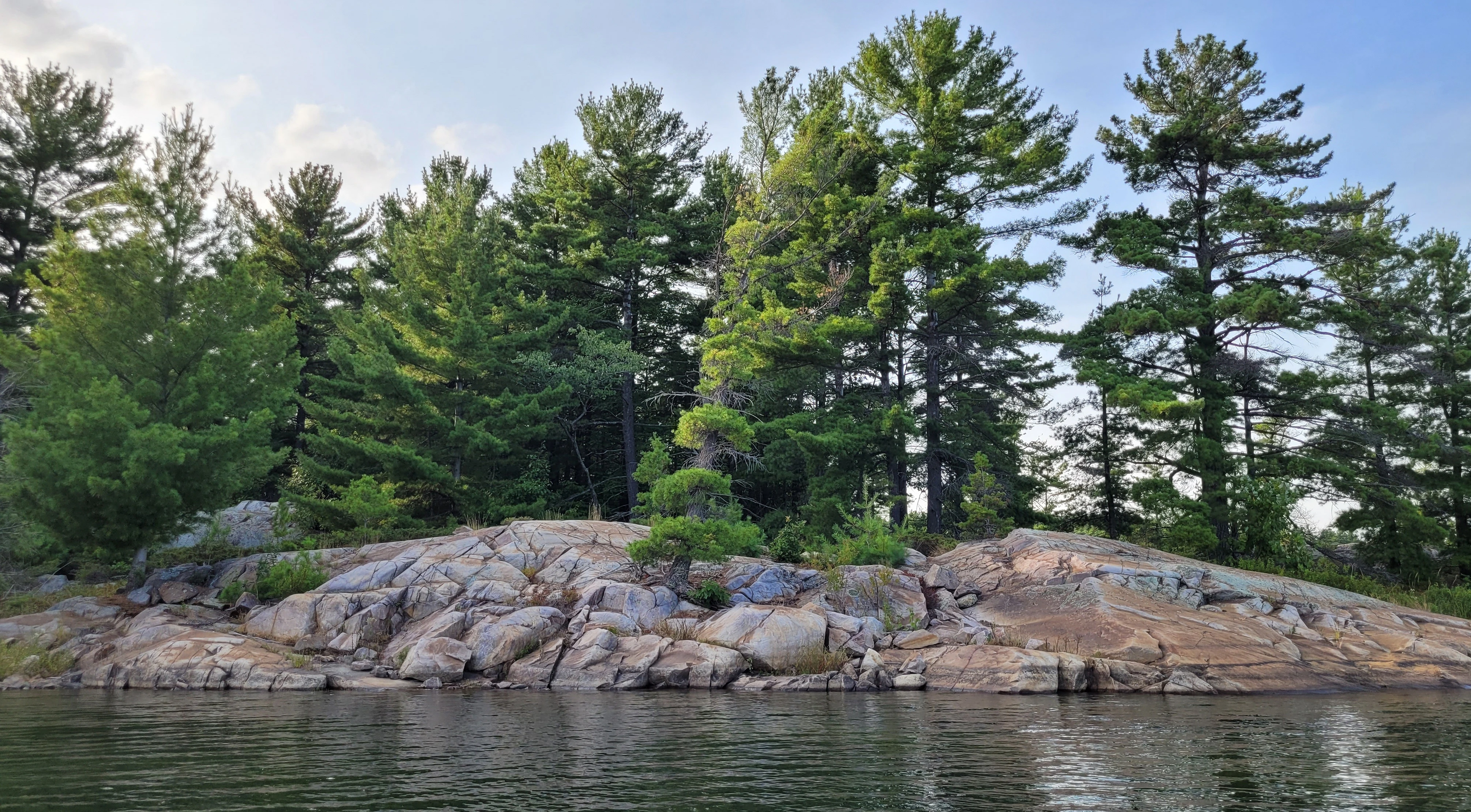 A view of islands in the Georgian Bay's thirty thousand Islands near Phillip Edward Island